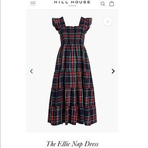 Navy Blue Tartan Ellie Nap Dress - Hill House Home